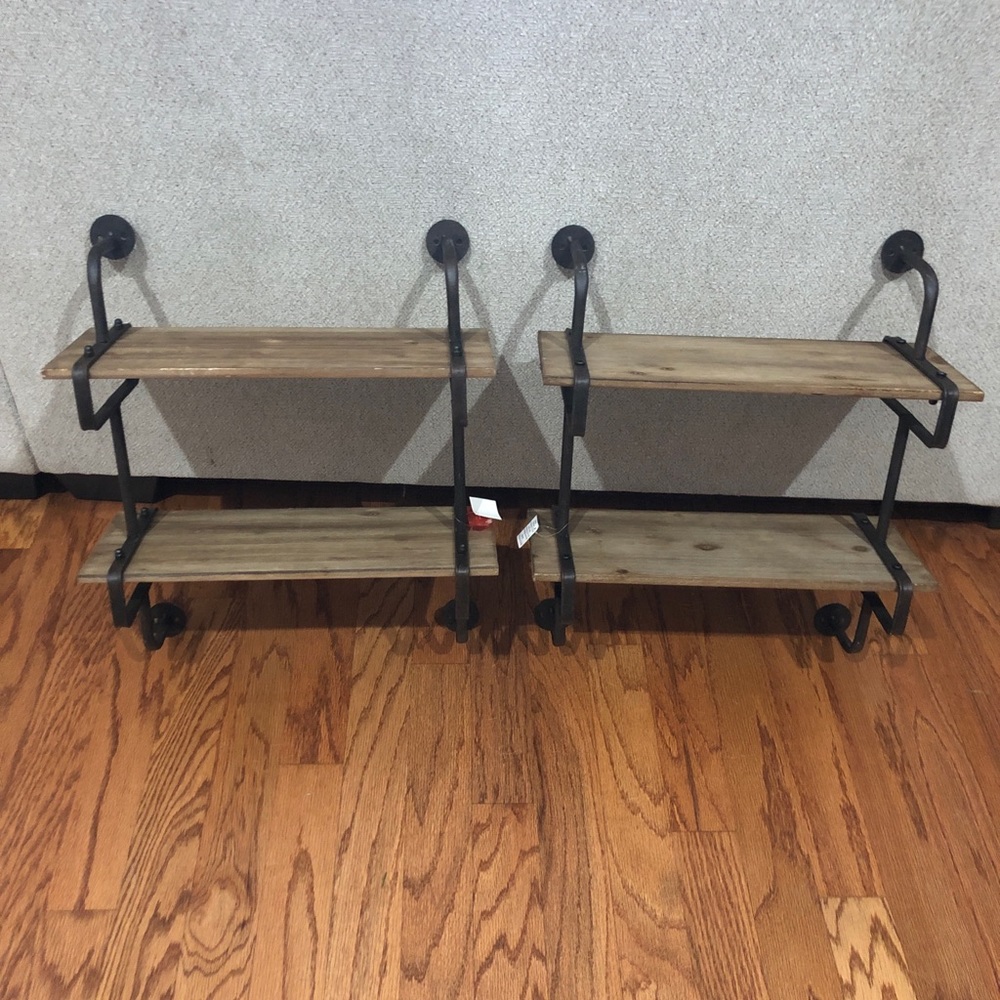 Beautiful rustic shelves (2) NEW WITH TAGS